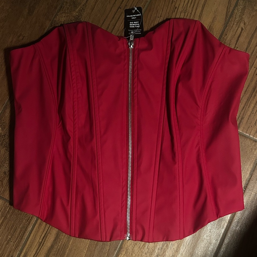 Torrid Lightweight Ponte Zip Front Corset Size 1 NWT - Picture 6 of 12
